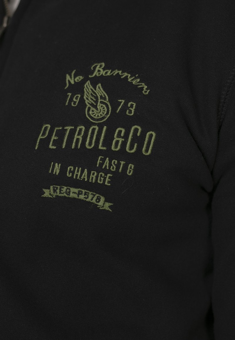 Herren Kapuzenpullover | Petrol Industries Sweatjacke black/schwarz - WW76013 Herren Kapuzenpullover | Petrol Industries Sweatjacke black/schwarz - WW76013