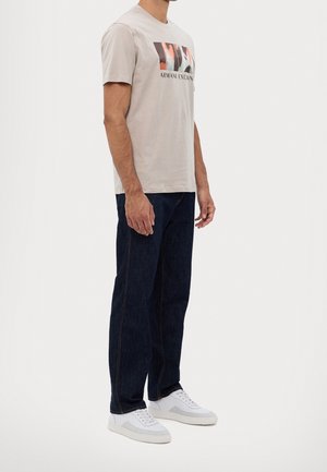 T-shirt con stampa - taupe