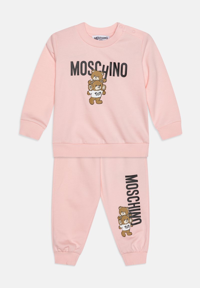 MOSCHINO BABY TRACKSUIT UNISEX SET - Treningsdress - sugar rose