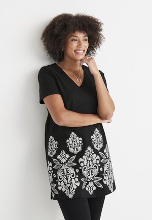 Cellbes of Sweden SHORT SLEEVED 2PACK - T-shirts print - dark green black beige