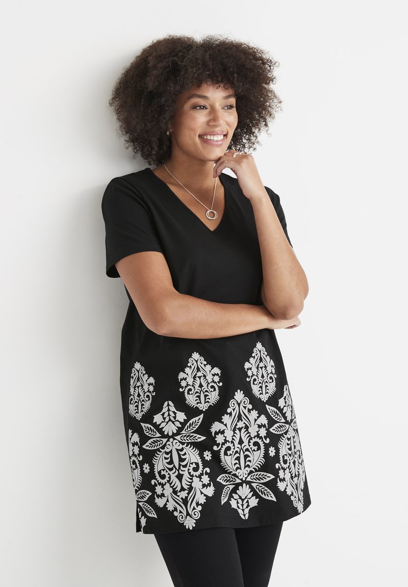 Cellbes of Sweden SHORT SLEEVED 2PACK - T-shirts print - dark green black beige