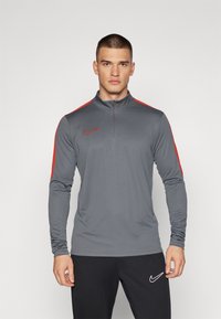 Nike Performance ACADEMY DRILL TOP - Top dugih rukava - iron grey/dragon red