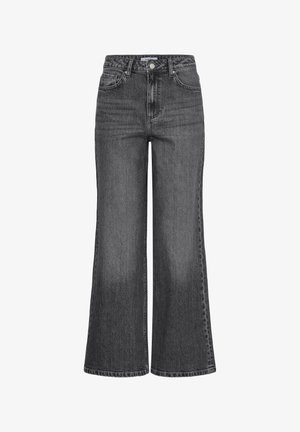 b.young, BYKAJANE WIDE - Wide Leg - dark grey denim