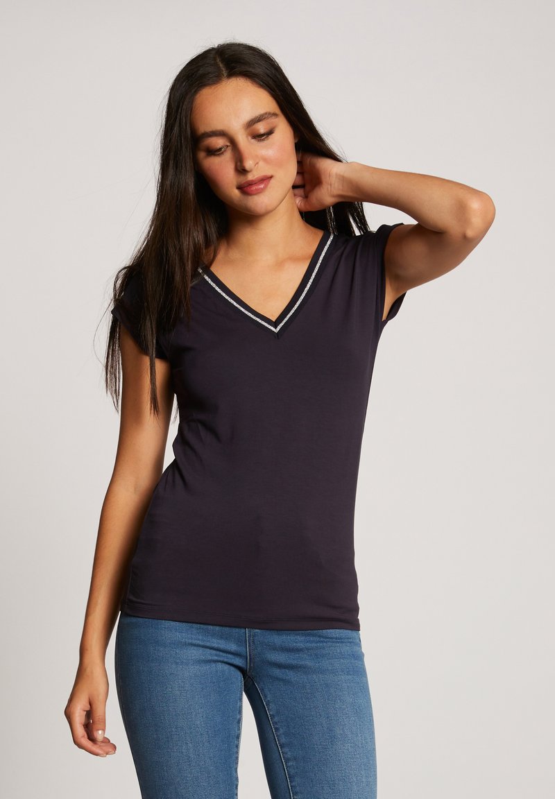 Morgan T-shirt met printopdruk zwart