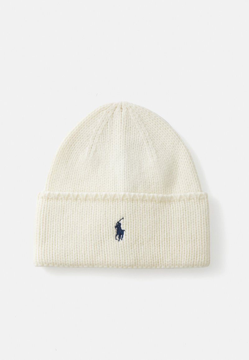 Polo Ralph Lauren KNIT WOOL BEANIE - Beanie - cream ragg