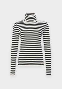 ROLL NECK SWEATER - Jumper - ivory/black
