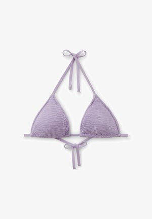 Calzedonia, CRINCKLE WAVES TRIANGLE - Haut de bikini - violet