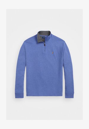 Polo Ralph Lauren ESTATE-RIB QUARTER-ZIP PULLOVER - Džemperis - faded royal heather/barclay
