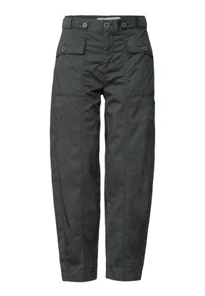 Street One, HIGH WAIST BARREL LEG HOSE IM CASUAL FIT - Pantalon classique - mossbound green