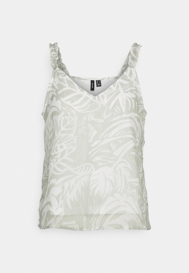 Vero Moda VMKAYA STRAP - Blusa - desert sage lino