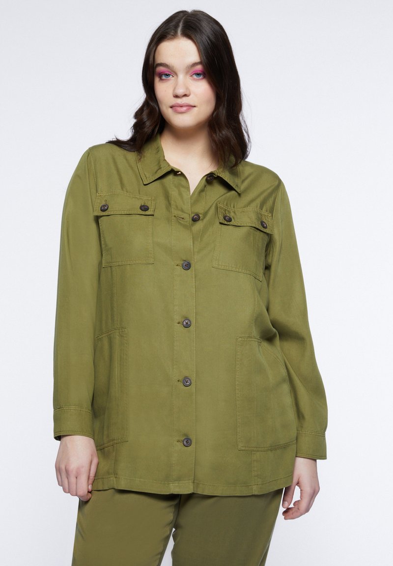 Fiorella Rubino Overhemdblouse groen