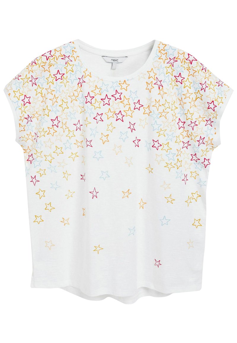 Damen T-Shirts | Next SHORT SLEEVE T-Shirt print white rainbow star/weiß - CW21861 Damen T-Shirts | Next SHORT SLEEVE T-Shirt print white rainbow star/weiß - CW21861