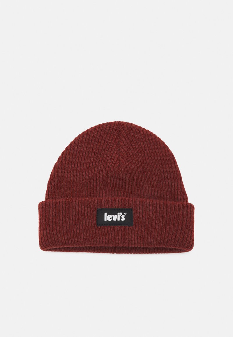 Levi's® REFLECTIVE POSTER LOGO BEANIE UNISEX - Gorro - bordeaux