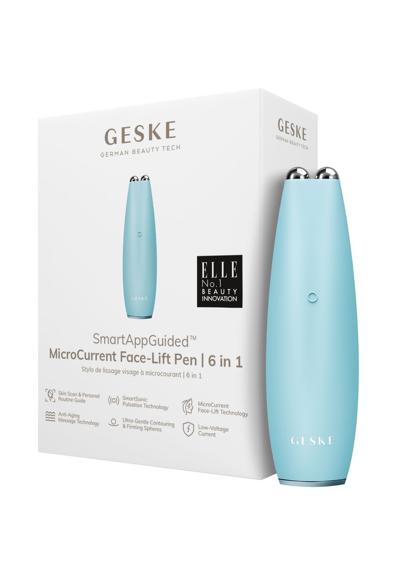 GESKE - MICROCURRENT FACE-LIFT PEN | 6 IN 1 - Ansiktsvård - tillbehör - turquoise, Förstora