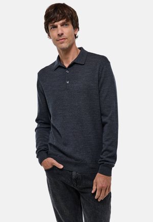 COL POLO - Pullover - anthracite chine