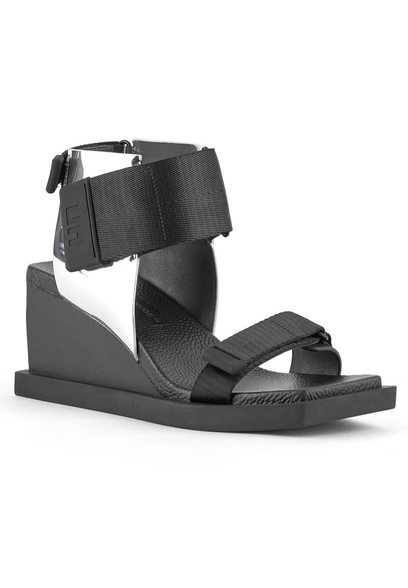 United Nude KO MID - Keilsandalette - mirror silver/silberfarben 