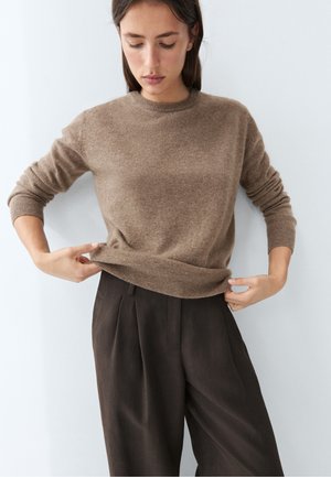 Massimo Dutti, 100% CASHMERE LONG SLEEVE SWEATER - Maglione - sand