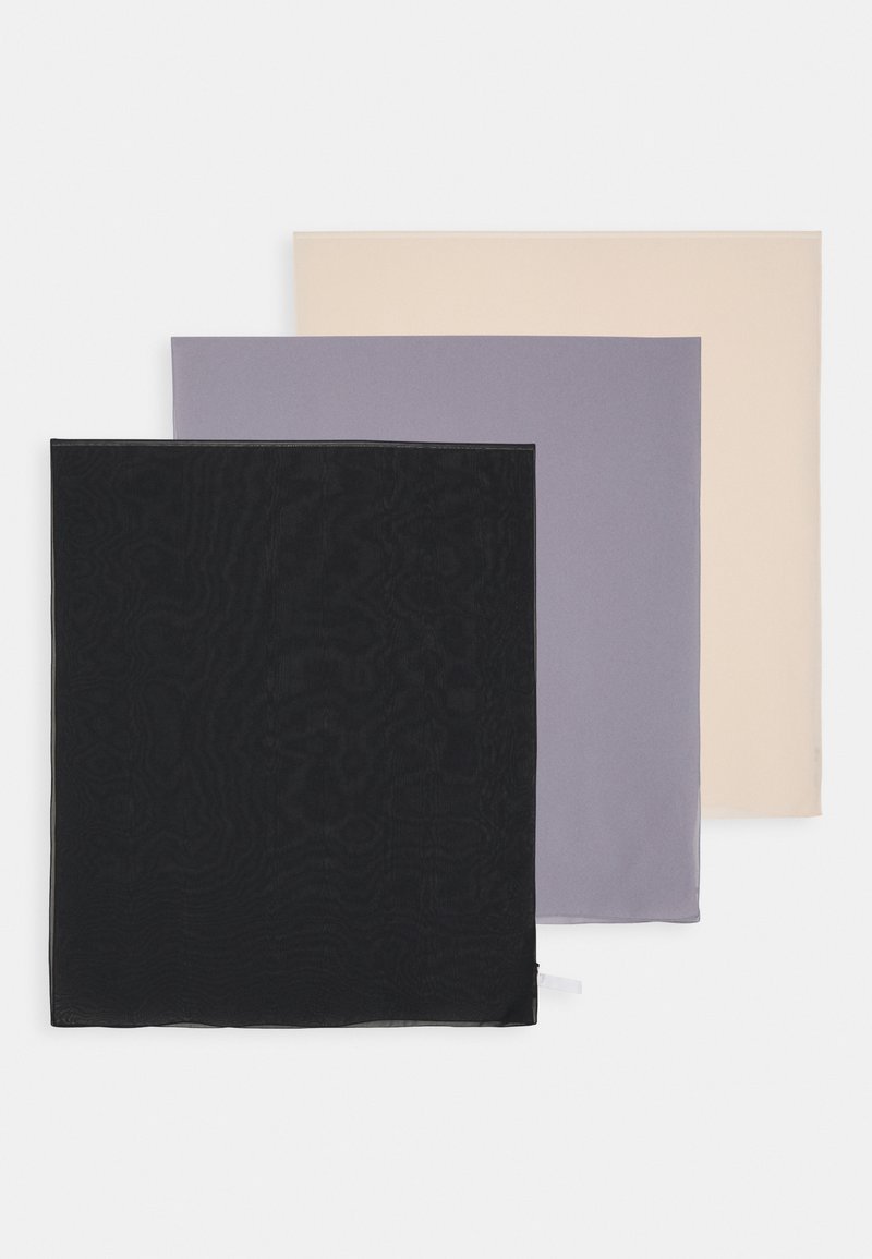 Anna Field by Zalando - 3 PACK - Fejkendő - black/anthracite/off-white, Nagyítás