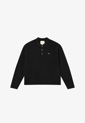 BLKVIS, HAIRY STRUCTURE LONGLEEVE POLO - Pullover - black
