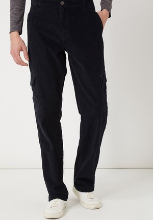 MULTIBOLSILLOS - Pantalones cargo - azul marino