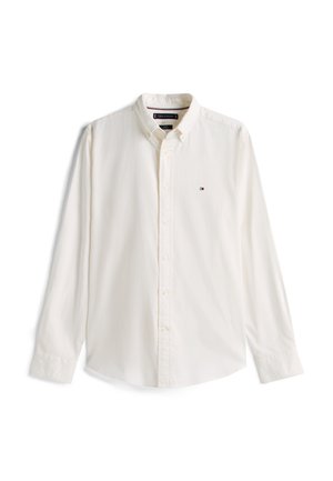 Tommy Hilfiger, FLEX FLANNEL SOLID RF SHIRT - Skjorter - ivory