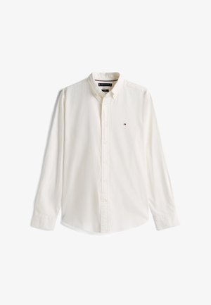 Tommy Hilfiger, FLEX FLANNEL SOLID RF SHIRT - Skjorter - ivory