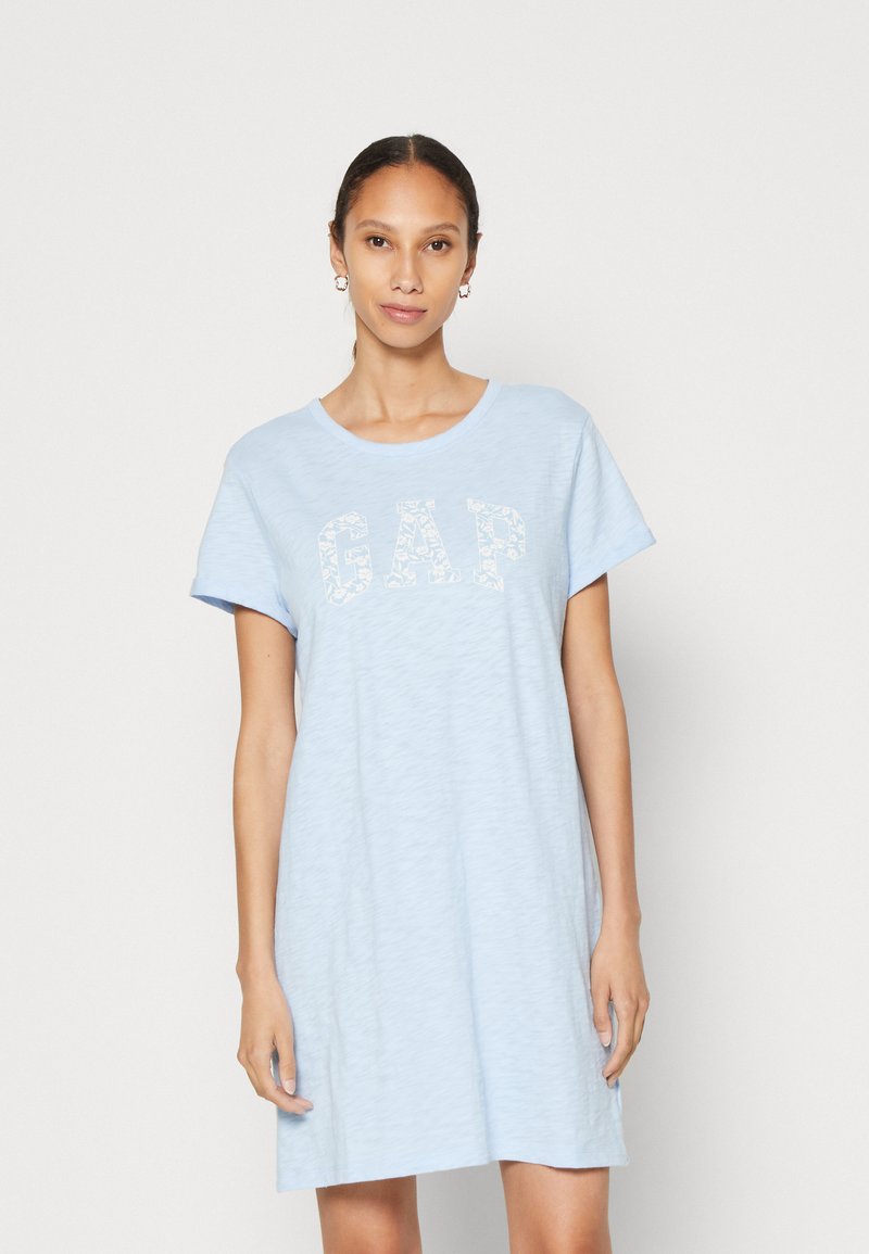 GAP LOGO DRESS Robe en jersey cerulean blue/bleu clair ZALANDO.FR