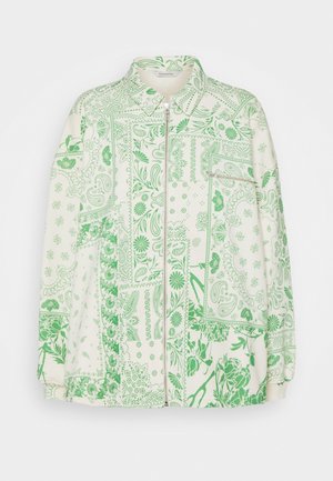 Felpa con zip - green