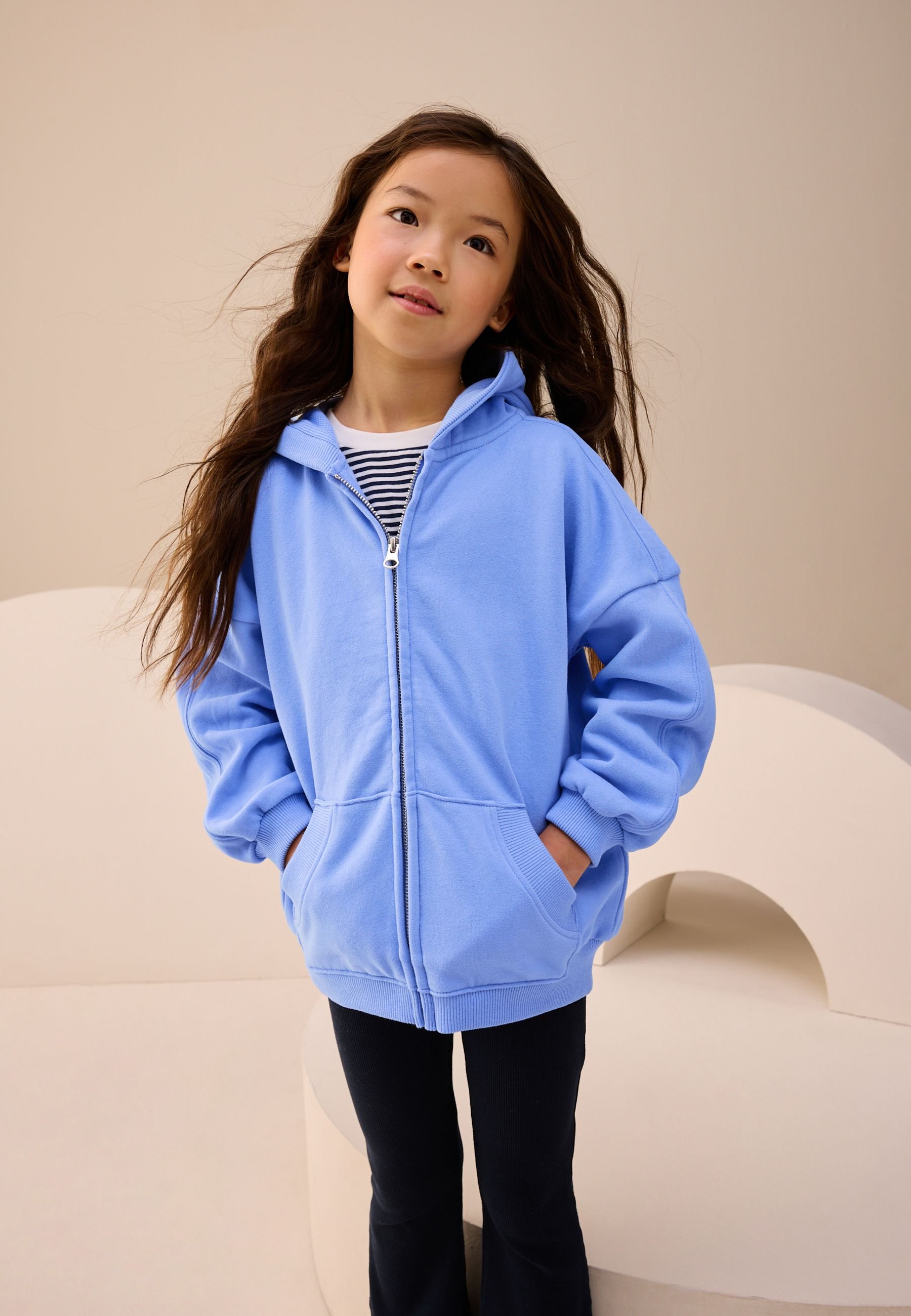 Sweat à Capuche Zippé NEXT Pour Garçon – Logo Discret, Coupe Classique, Lavage Machine - 3