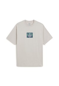 MOUF LOOSE FIT - T-shirt med print - light grey