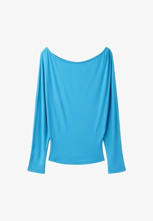 Stradivarius, WAISTBAND EFFECT T-SHIRT - T-shirt à manches longues - blue
