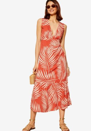 STRAPPY V NECK TIERED MIDAXI REGULAR FIT - Rochie de zi - red palm