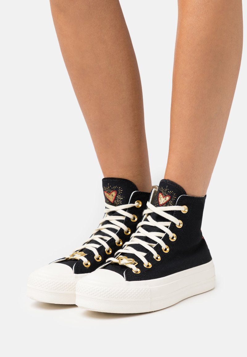 Converse CHUCK TAYLOR ALL STAR LIFT Hightop trainers black/egret