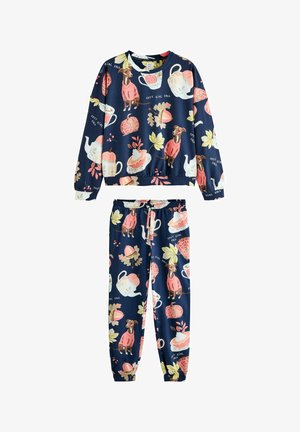 Next, Pyjamas - navy whippet pumpkin