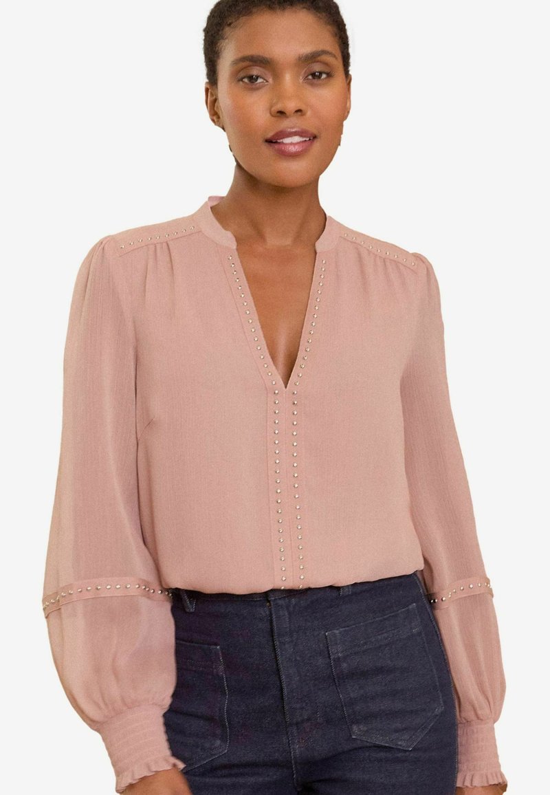Love & Roses V NECK  HARDWARE - REGULAR FIT - Camicetta - pink