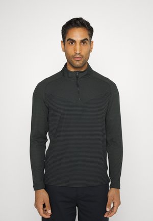 M NK DRZ FIT ADAPTIVE VAPOR HALF ZIP - Longsleeve - black/dark smoke grey