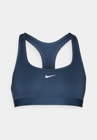 BRA - Lengvai krūtinę prilaikanti sportinė liemenėlė - armory navy/white