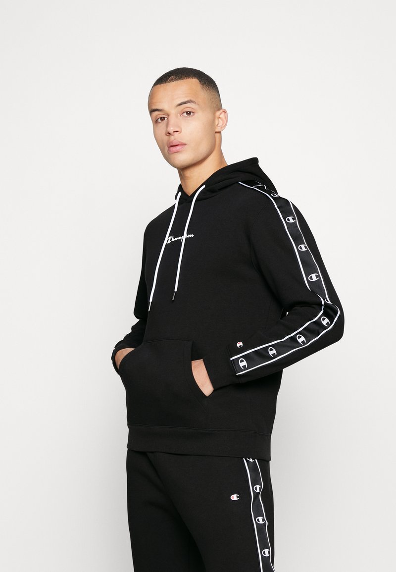 Champion HOODED Tröja med dragkedja black/svart Zalando.se