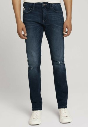 PIERS - Jeans slim fit - used dark stone blue denim