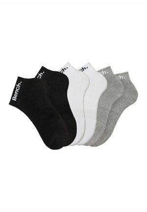 6 PACK UNISEX - Calcetines de deporte - schwarz gray meliert weiß