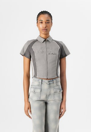 Guess Originals FULL ZIP - Skjortebluse - grey magnet
