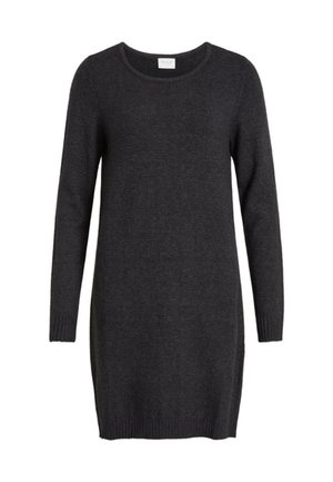 VILA VIRIL DRESS - Jumper dress - dark grey melange