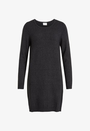 VILA VIRIL DRESS - Jumper dress - dark grey melange