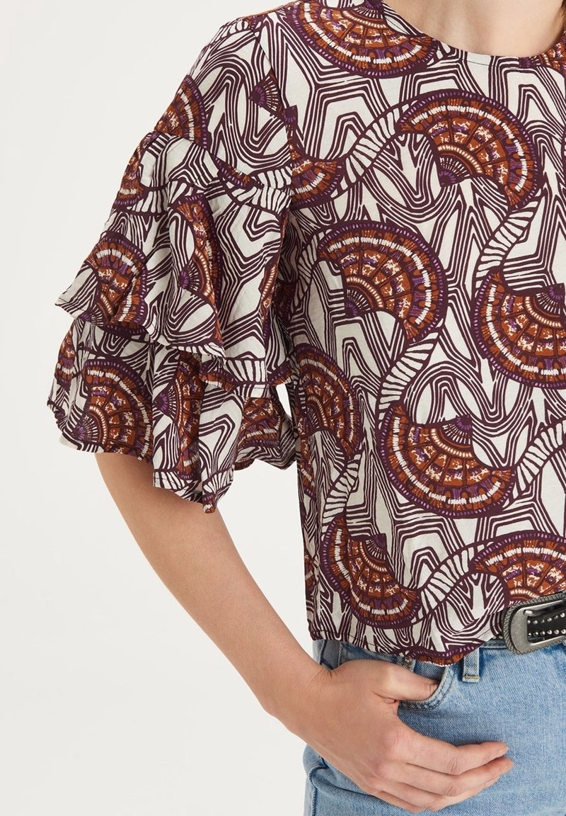 Blouse Top MOTIVI - Taille 38/40 - Couleur écru - Neuf Sans étiquette