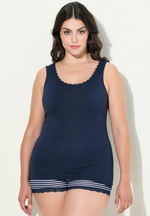 SCALLOPED TRIM SLEEVELESS - Undershirt - night blue