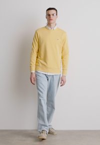 GANT SHIELD C NECK - Sweatshirt - dusty yellow