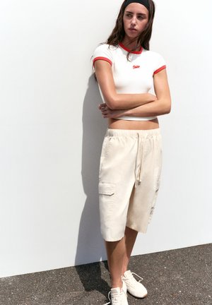 PULL&BEAR, STWD GRAPHIC - T-SHIRT - T-shirt imprimé - white