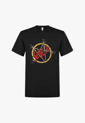 rockshirts, SLAYER PENTAGRAM DISTRESSED - Printtipaita - black