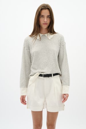 InWear NOLAIW POLO - Trui - whisper white black