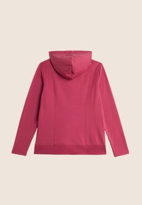 Freddy CHIUSURA ZIP E CON INSERTI FLOREALI - Felpa con zip - wine rose allover leaves rose
